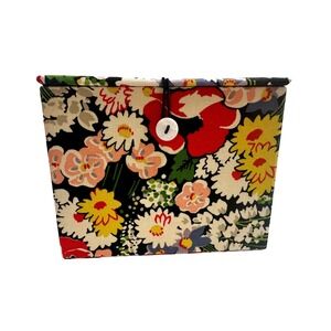 Vera Bradley Poppy Fields Floral Storage Recipe Box Keepsake Jewelry‎ Retired